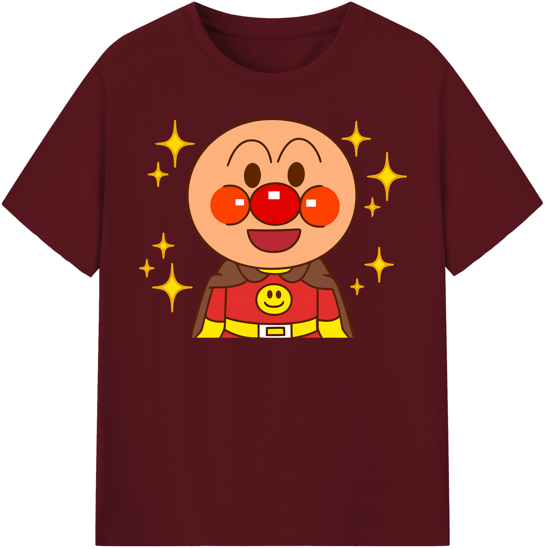 （画像用） アンパンマン Anpanman 綿100％半袖Tシャツ（フロントプリント）